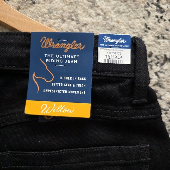 Wrangler Willow The Ultimate Riding Jeans Womens 31x34 Black NWT Western Rodeo - Picture 2 of 7